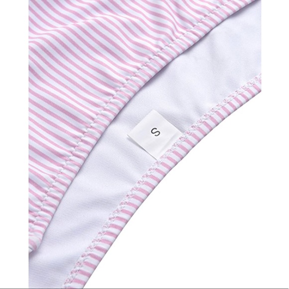 JUST IN - Blue front tie striped bikini - Picture 7 of 8